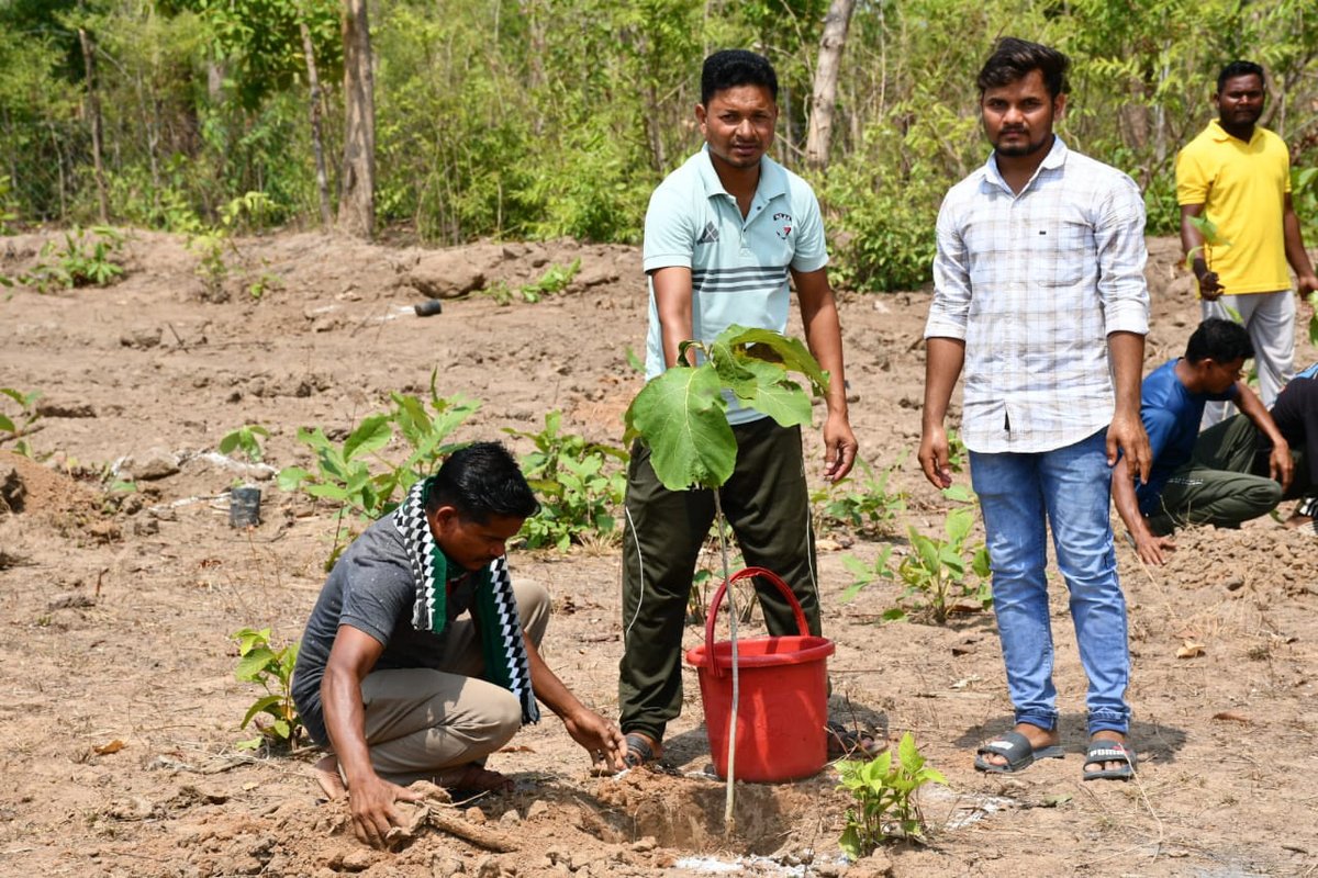 ITRBijapur's tweet photo. विश्व पर्यावरण दिवस 2026 के अवसर पर इंद्रावती टाइगर रिजर्व के ग्राम नीमेड में “एक पेड़ माँ के नाम” अभियान के तहत वृक्षारोपण एवं जनजागरूकता कार्यक्रम आयोजित किया गया।
#MeriLiFE #EkPedMaaKeNaam #WorldEnvironmentDay #IndravatiTigerReserve #wccb
@moefcc @WCCBHQ @ForestCgGov https://t.co/U2Fm20ivwa