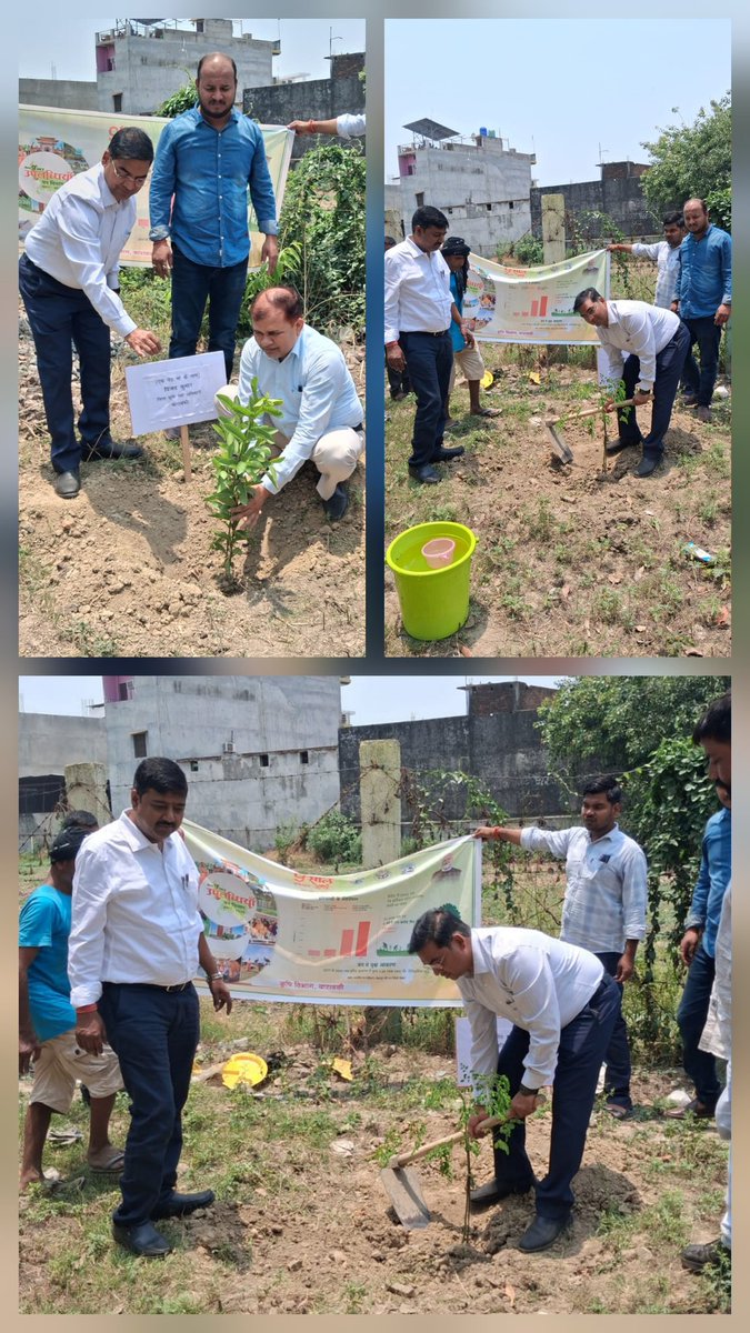 BarabankiDda's tweet photo. 🌳 #एक_पेड़_माँ_के_नाम अभियान के अंतर्गत आज जनपद बाराबंकी में वृहद वृक्षारोपण कार्यक्रम का आयोजन किया गया।

इस अवसर पर DD Ag. श्री उमेश कुमार साहू, DAO श्री राजित राम एवं PPO श्री विजय कुमार द्वारा वृक्षारोपण कर पर्यावरण संरक्षण एवं हरित भविष्य का संदेश दिया गया।
#EkPedMaaKeNaam https://t.co/uHnvbRSIne