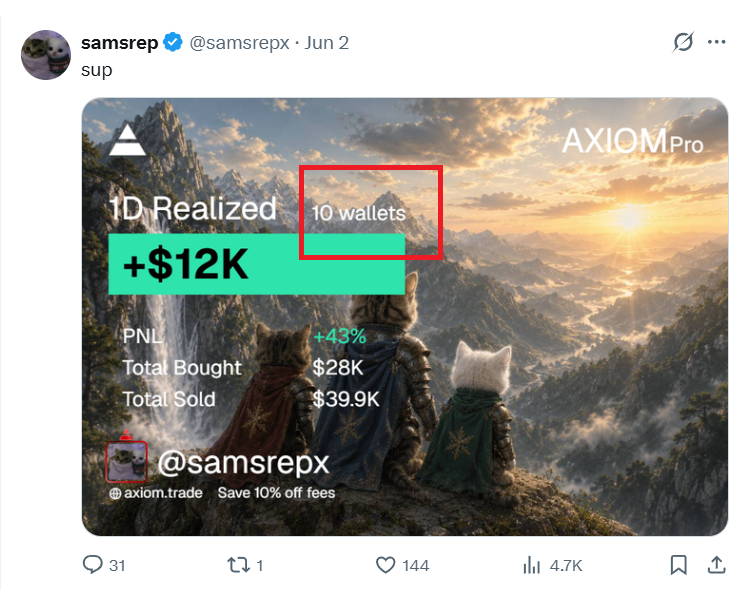 DataC58218's tweet photo. This is the bonding curve information for token $SV151 that was launched yesterday . You can see that how distribution was fully bundled dumped after shilling for big handles such as Solana foundation . 

I can see Axiom multi-wallet bundling tools fully exploited here along with private bundling tools too and made massive profits. 

Can see few Kols too such @samsrepx with their multiple wallets. You can see his recent PnL where bro published that he trades with 10 wallets using Axiom. 

I think trading platforms should stop provide such easy options for people to keep trenches in health conditions. 😒😒