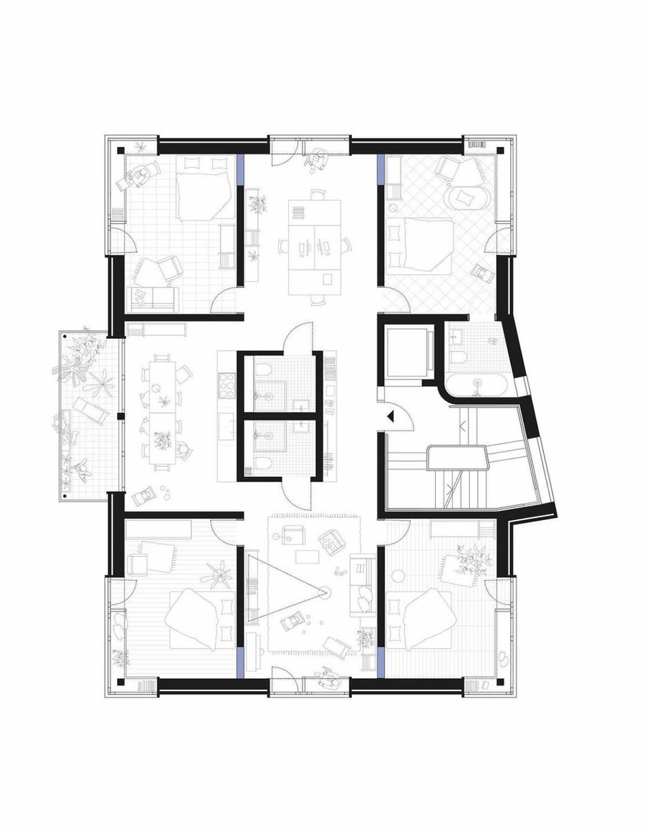 SustainableTall's tweet photo. Collective housing in Munich. 

Designed for a Baugruppen: a collective, who directly commission their own housing

Timber structure, insulated with cellulose and wood wool, and clad in local spruce

By etal https://t.co/0OC1rXuA2t