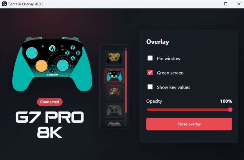 mygamesir's tweet photo. GameSir Overlay is now available at the Microsoft Store!  

✅ A Real-time controller input visualizer tailored specifically for streamers, video content creators, and competitive gamers.  

✅ No tedious setup required.  

✅ Instantly captures stick movement and button press  

✅Fully compatible with OBS, Streamlabs, and other mainstream recording software.  

Download now: https://t.co/pBVE2WStvR
