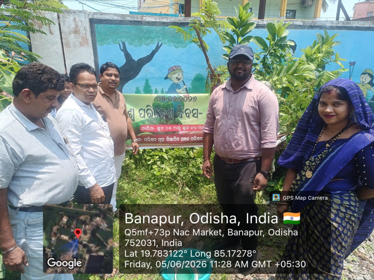 BanpurNac's tweet photo. On the occasion of World Environment Day 2026 plantation drive has been organised at Banpur Boys High school in presence of Chairperson,Executive Officer,Councillors,Office Staffs, Shg Members, swachha supervisors and swachha sathi of Banpur NAC. https://t.co/qsQO8XIt0X