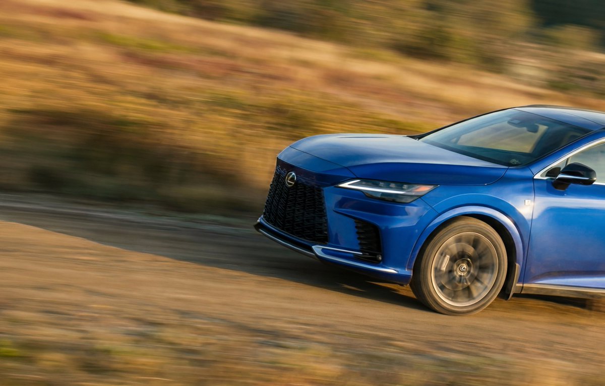 MAGROUND's tweet photo. 📸 + 🤖 This visual of the Lexus RX combines real automotive photography with MAGROUND’s AI workflow. Starting with a photographed or rendered vehicle, AI seamlessly integrates it into production-ready locations while preserving lighting, reflections, motion and overall realism. https://t.co/zOt12EOXmm