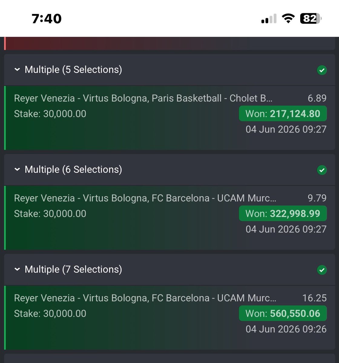 BIGPUNTSS's tweet photo. What a beautiful sweep on Bet9ja

Congratulations if you got on 

Let’s do more 💰💰💰💼💼💼 https://t.co/i3sE8xCUzd