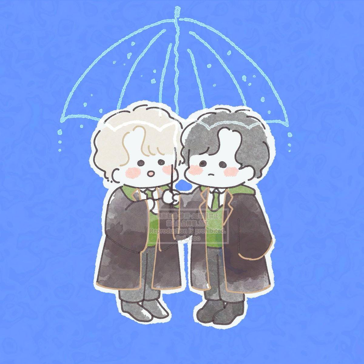 pi_iroo's tweet photo. ソワソワ落ち着かなくて描いてたものです(☂️•᎑•☂️) https://t.co/NT8rRNa5CJ