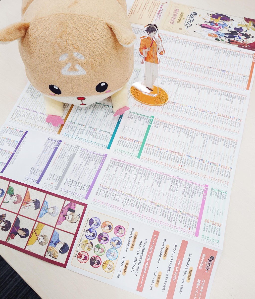 yumecast's tweet photo. 【お知らせ】
横浜中華街のコラボイベント「『夢色キャスト』POP UP SHOP in ChinaTown80Hall」が、本日より開催！

ボンレスはむ「どのお店に行こうか迷うはむ～、カイトくんはどこに行きたいはむ？」
カイト「決まってんだろ、甘いもんある店全部だ」

▼詳しくはこちら
https://t.co/teeYdtwmwG
#夢キャス