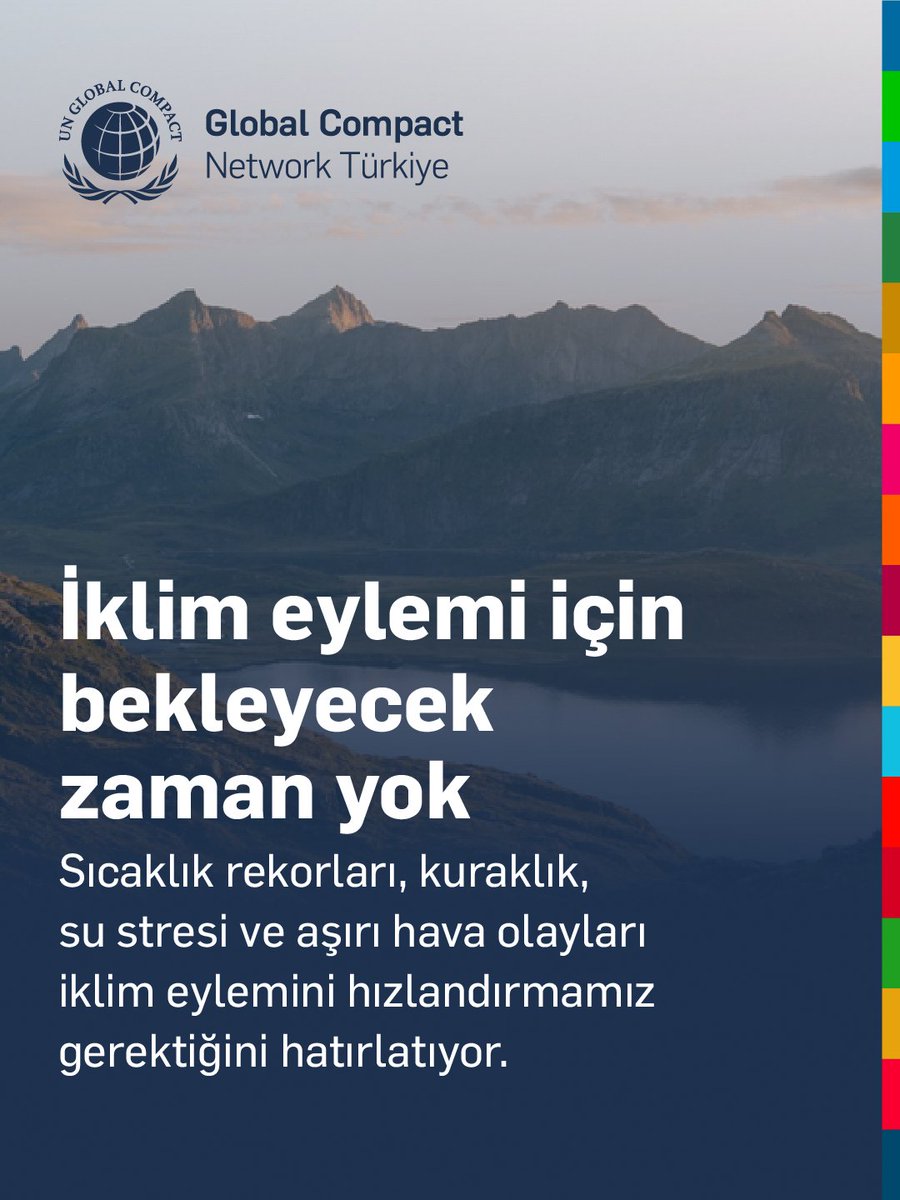GlobalCompactTR's tweet photo. 5 Haziran #DünyaÇevreGünü bu yıl iklim eylemine odaklanıyor.
İklim taahhütleri; stratejilere, yatırımlara ve günlük operasyona yansıdığında gerçek etki yaratır.
Şimdi hedefleri uygulamaya taşıma zamanı! https://t.co/j2syUIiwnc