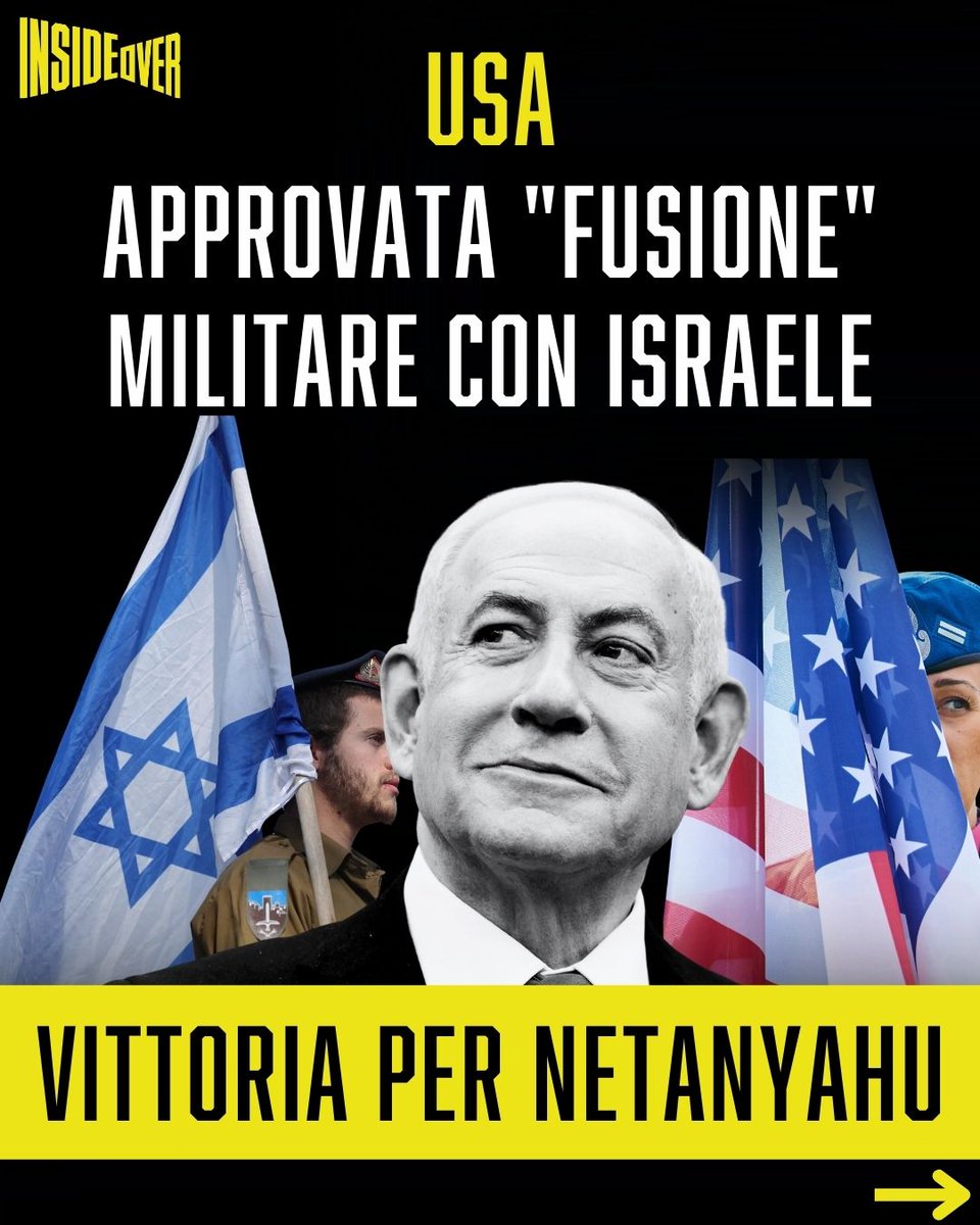 insideoverita's tweet photo. Quella che fino a pochi giorni fa era solo un’ipotesi, è oggi una realtà sancita dalla legge. 

La Camera dei Rappresentanti degli Stati Uniti ha approvato una misura storica che prevede l’integrazione operativa tra le forze armate statunitensi e quelle israeliane, con un focus particolare sulle armi cyber e sulle tecnologie critiche.

Si tratta della Sezione 224 del National Defense Authorization Act (NDAA) per l’anno fiscale 2027, il maxi-emendamento che definisce il bilancio del Pentagono. Il provvedimento, intitolato “United States-Israel Defense Technology Cooperation Initiative” è passato con una votazione espresso (voice vote) dopo che un tentativo dell’esponente democratico Ro Khanna (California) di stralciare la norma è stato sonoramente respinto. A sostegno di Khanna solo la collega Sarah Jacobs, sempre democratica.

La nuova disposizione autorizza il Pentagono a “sincronizzare gli sforzi cooperativi per accelerare la ricerca militare bilaterale, il testing, la valutazione, l’integrazione di sistema e la cooperazione bilaterale e di identificare tecnologie sviluppate congiuntamente o di origine israeliana per una potenziale integrazione nei sistemi statunitensi”. Viene inoltre prevista la possibilità di promuovere “esercitazioni congiunte e condivisioni informative per garantire capacità operativa per sviluppare le tecnologie realizzate assieme” in diversi domini, da quello cyber a quello spaziale.

Netanyahu in persona ha chiesto ai membri del Congresso di inserire la Sezione 224 nell’NDAA. Pochi giorni fa il premier israeliano ha consegnato al deputato repubblicano Marlin Stutzman una lettera in cui lo ringrazia per aver sostenuto al Congresso il piano israeliano di fondere di fatto l’esercito USA con quello di Israele.

Il dem Khanna nel presentare il suo emendamento, poi respinto, ha detto: “Non mi risulta che Netanyahu sieda in questa Camera. Gli americani sono stufi dell’arroganza di Netanyahu che dice all’America cosa dobbiamo fare”.

Leggi l’articolo di @rvivaldelli  
https://t.co/liSoT3RqE6

#usa #army #israel #netanyahu
