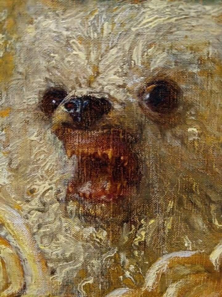 pmamtraveller's tweet photo. "A Very Small Dog," by Jamie Wyeth https://t.co/p0xrkC41v2