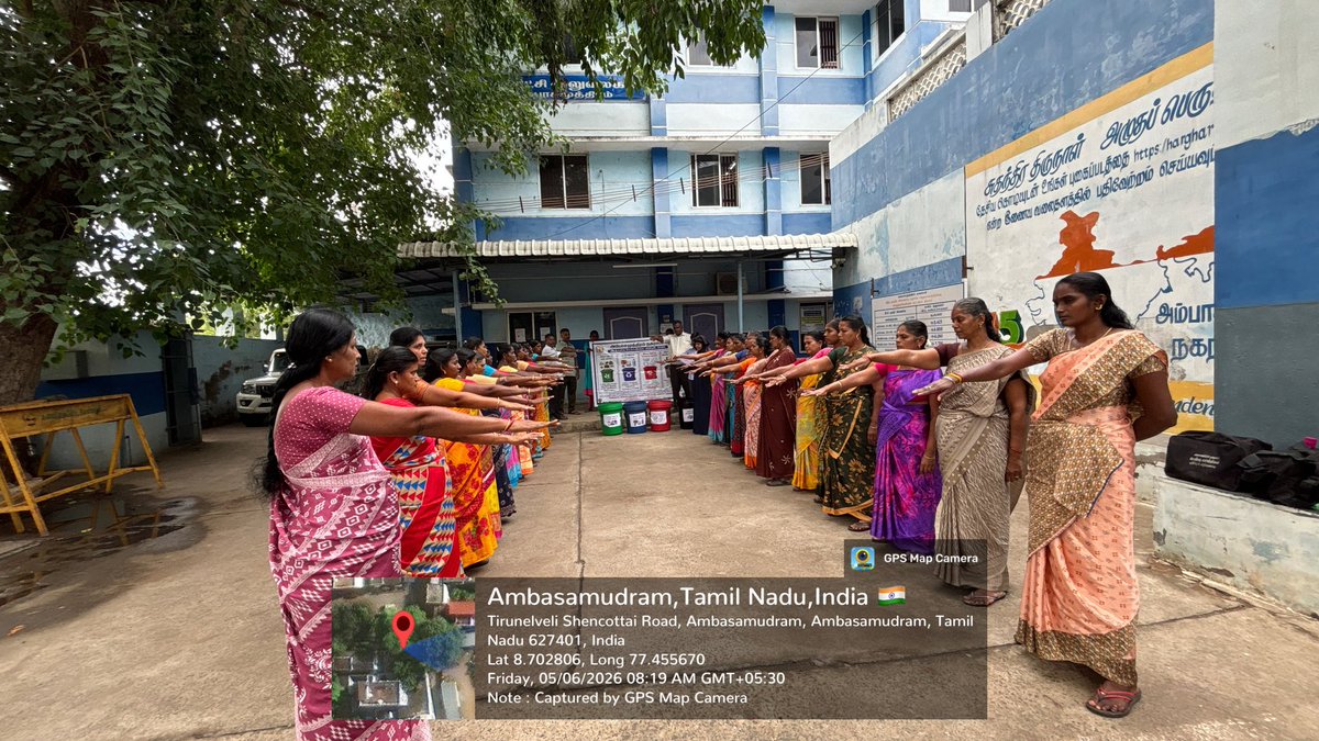 ambas_sbm's tweet photo. World Environment Day 2026 sensitization of SWM Rules 2026 for SHG &amp; pledge taken.                                                                                                         #WorldEnvironmentDay #SWMRule2026 #4binsegregation #SwachhAadat #SwachhBharatMission https://t.co/9psXfcIrzn