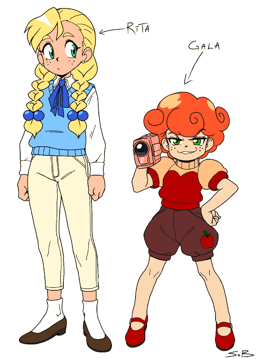 SHINBEEART's tweet photo. Characters, Rita and Gala for a group project with friends.
It's a monster battler. These two are in the protagonist's class https://t.co/x0i2MAVphq