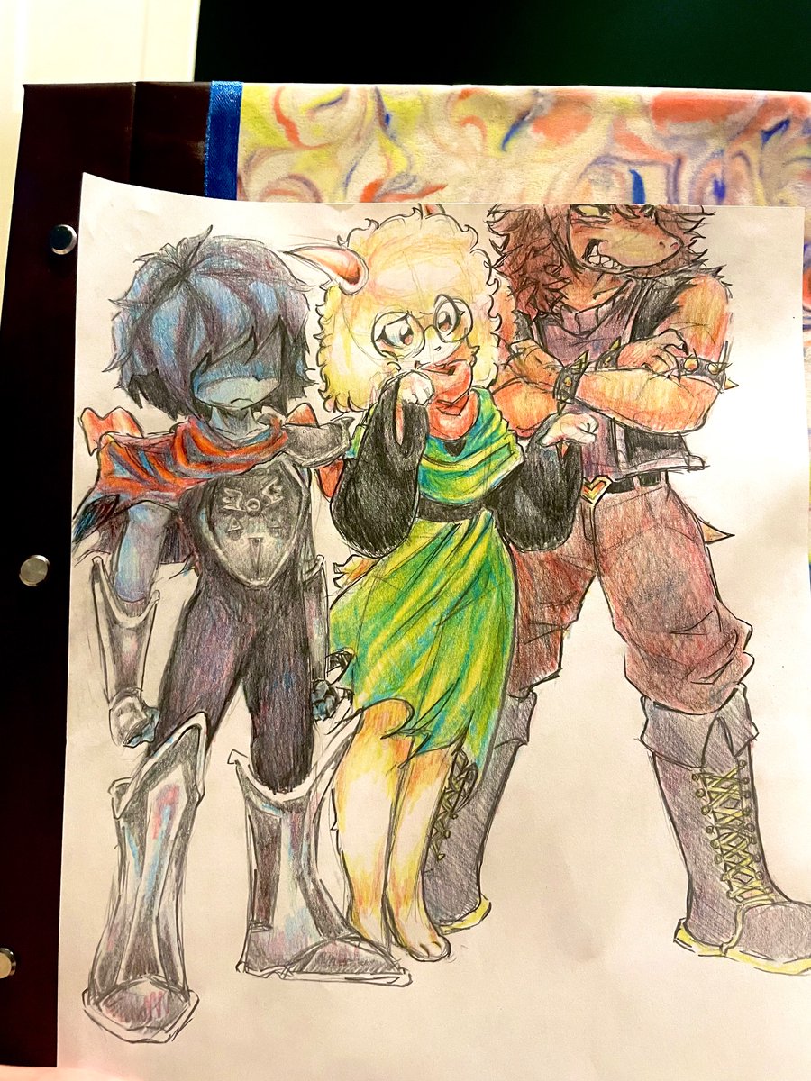 MyCastleTwnGoat's tweet photo. i drew my friends and i! https://t.co/strRORpkub