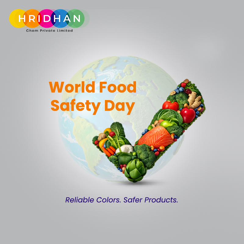 hridhanchem's tweet photo. Food safety begins with quality ingredients and strict manufacturing standards. On World Food Safety Day, we recognize the importance of maintaining consistency, compliance, and reliability throughout the supply chain.

#WorldFoodSafetyDay #FoodColors #FoodSafety https://t.co/u4TrprO7Ow