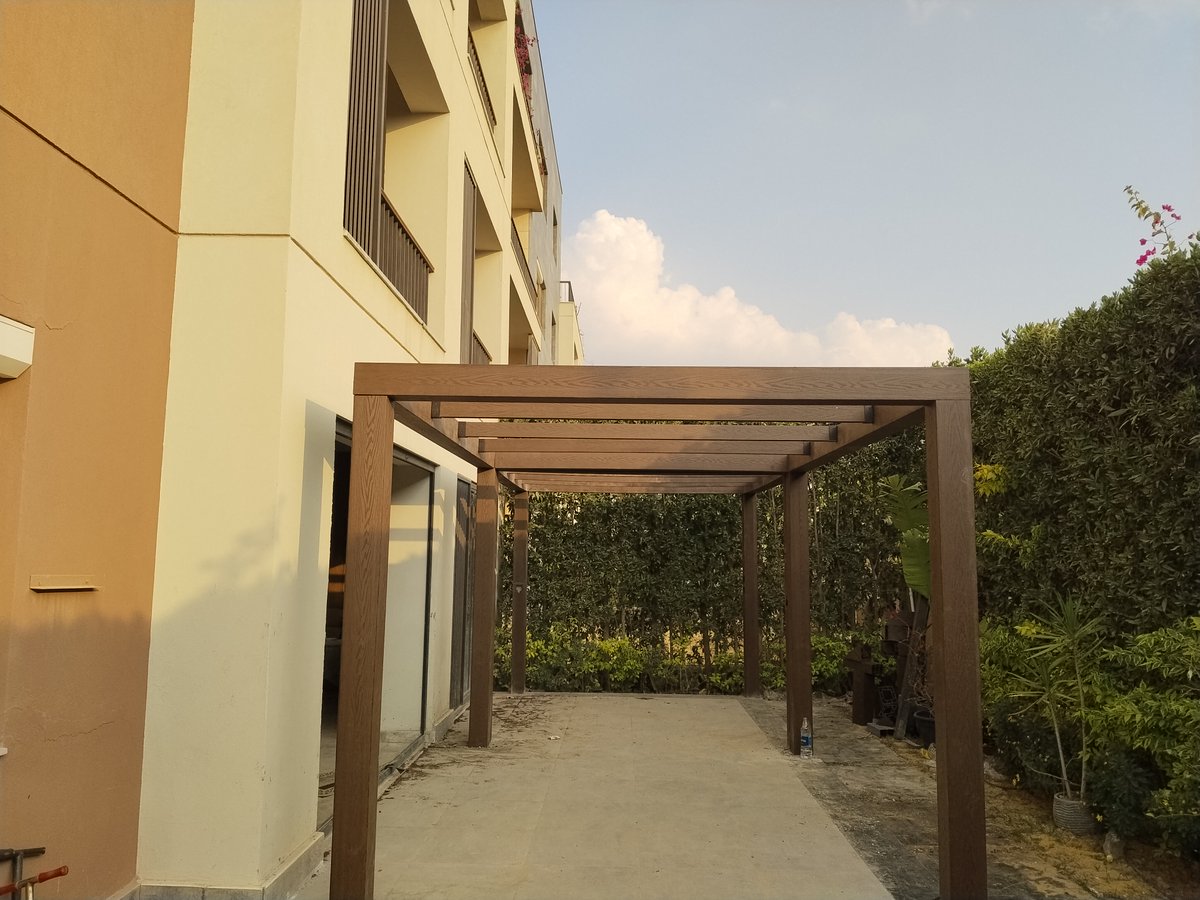 BiowoodL's tweet photo. WPC Pergola – Style, Shade &amp; Durability for Outdoor Living📷
Transform your outdoor space with a WPC (Wood Plastic Composite) Pergola, the perfect combination of natural wood aesthetics and modern performance.
#Cladding
#Wall_Cladding
#Pergola
#Fences
#Cars_Shed
#landscape https://t.co/IEXuzfrn03
