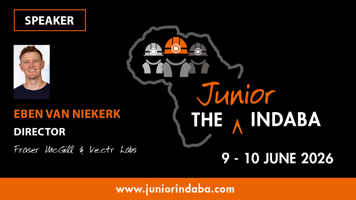 JuniorIndaba's tweet photo. Eben van Niekerk, Director, Fraser McGill and Vectr Labs will discuss whether the lack of legacy systems and equipment is an advantage for junior miners at #juniorindaba, 9 &amp; 10 June #mining https://t.co/PtZZ0lguk9