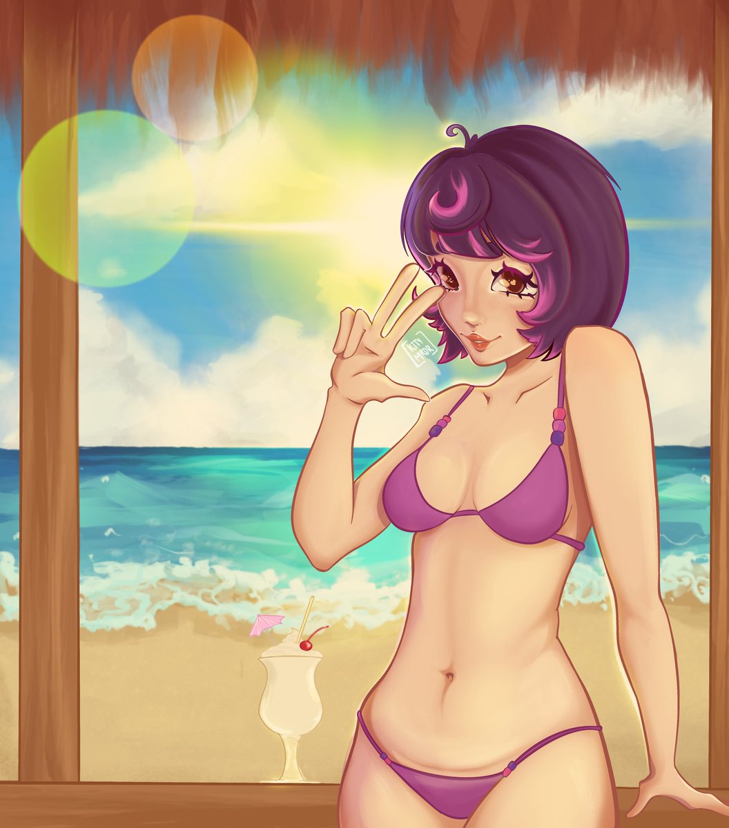kttymrdr's tweet photo. beach day? that is too much water for me! 🌊

#Juno #Overwatch https://t.co/QD93bliC0h