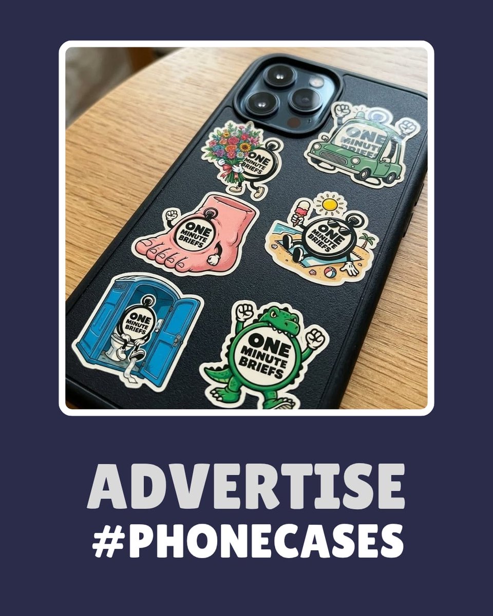 OneMinuteBriefs's tweet photo. One Minute Brief of the Day - 05/06/26
Create posters to advertise #PHONECASES 📱

💡 Enter today’s brief on X and/or LinkedIn to feature on our daily Facebook Round-Up.

📲 You can also share submissions on Insta via posts & stories.

* Notes/Scribbles/Designs all welcome. 
* Enter as many times as you like.
* Remember to add your name/handle in the top-left corner. 

🔄 Likes/Reposts appreciated. Sharing is caring. 

⏱️ Deadline 6pm BST

The daily creative competition for quick-thinkers, advertising creatives, copywriters, graphic designers and marketing enthusiasts…

Everyone’s welcome. 👋