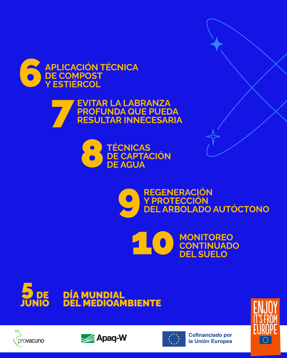 Provacuno's tweet photo. 🌍 Hoy, Día Mundial del Medioambiente, ponemos el foco en un recurso que lo sostiene todo: el suelo.
 
#DíaMundialDelMedioambiente #VacunoSostenible #EUAgriPromo #EnjoyItsFromEurope https://t.co/kHHWGIhTqJ