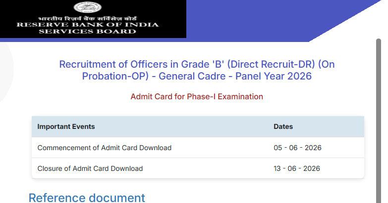 Indiasarkari12's tweet photo. **RBI Officer Grade B Exam Admit Card 2026- जारी** 🔥🔥
#IndiaSArkariNaukri #GradeB #AdmitCard
Click to Download Admit Card👇
https://t.co/2gyH8eyoXO https://t.co/TqbaJMUoxs