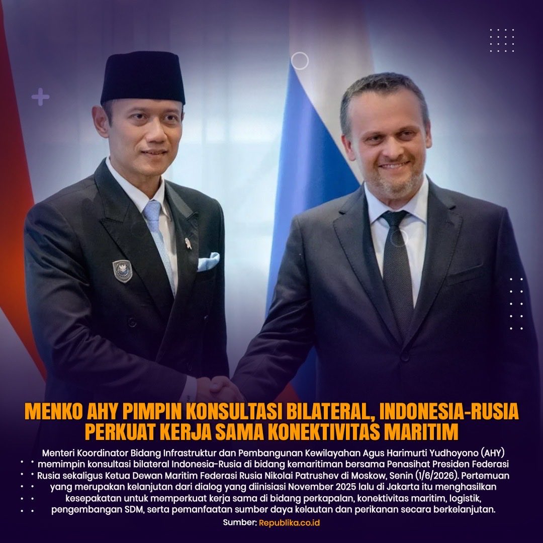 mirantimar's tweet photo. bidang insfratruktur bagus nih kalau buat kedepannya Kerjasama RI Rusia
#AHYBangunKemitraan https://t.co/NLlQbFJ6Up