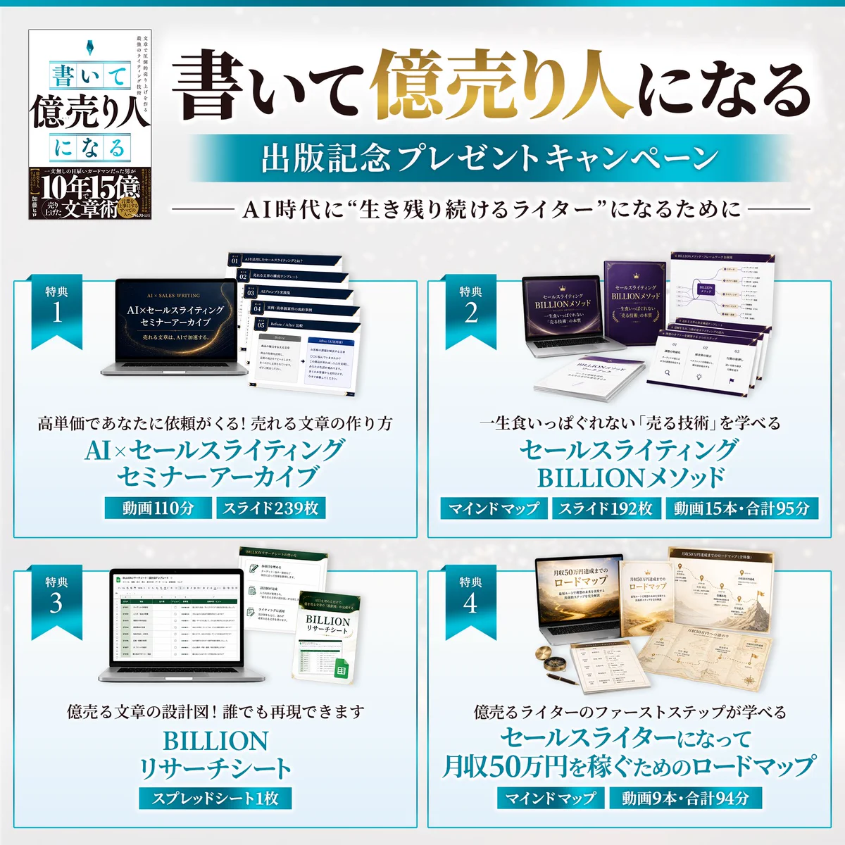 セールスライティングテンプレート習得ライター認定コース2023新規優遇事例集 Highlights by 加藤ヒロ｜『書いて億売り人になる』 (@katosaleswriter