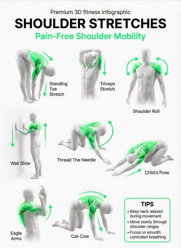 Fit__Lab's tweet photo. Shoulder stretches increases shoulder mobility https://t.co/ubLAQz9D7l