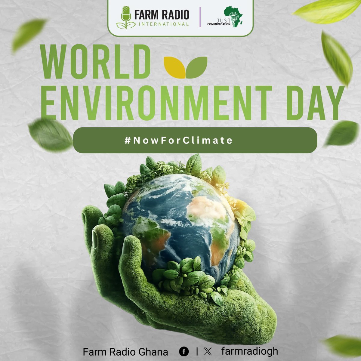 farmradiogh's tweet photo. The air we breathe, the water we drink, and the food we grow all depend on a healthy environment. Every action counts—whether it’s reducing waste, planting a tree, or making more mindful choices.
This #WorldEnvironmentDay, let’s do our part to protect the planet we all call home https://t.co/lfMpMz1LBq