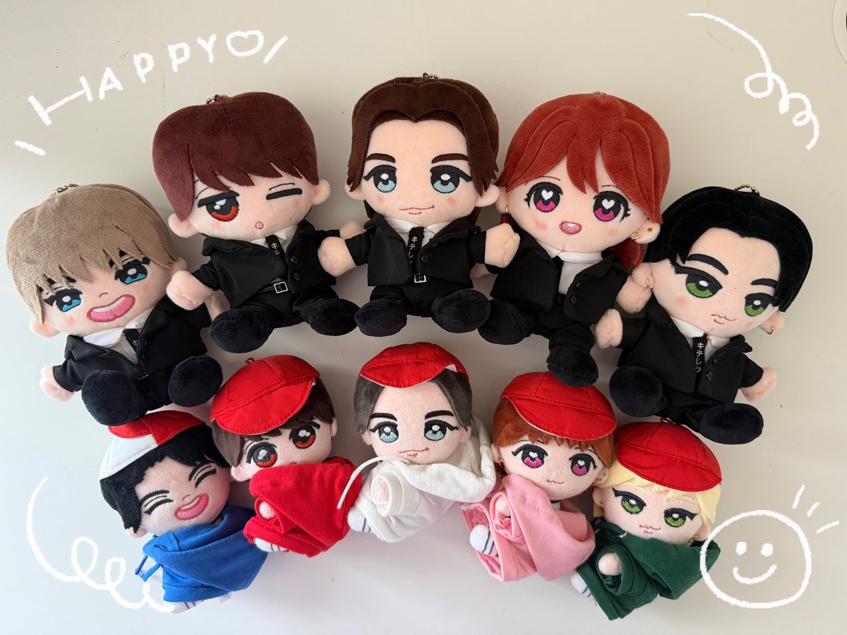 KEY TO LIT くっつきてれつ&はぴぬい 並べてみた?かわいい? #KEYTOLIT