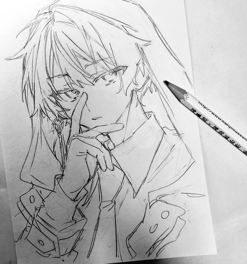 izukinai's tweet photo. #初夏の創作クラスタフォロー祭り
#絵柄が好みって人にフォローされたい

鉛筆でoc(推し)描く𐔌˙. https://t.co/VrbodkY2ip