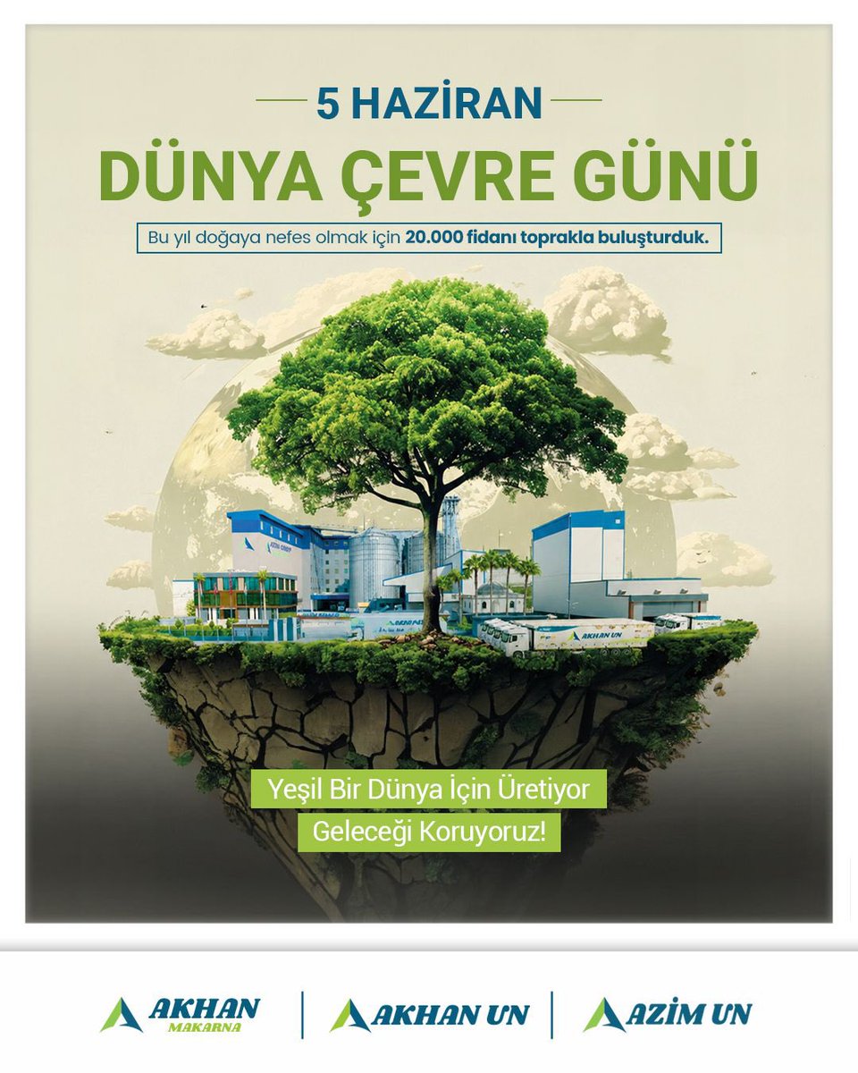 azimuntr's tweet photo. Geleceğe değer katmanın yalnızca üretmekle değil, doğayı korumakla da mümkün olduğuna inanıyoruz.

Bu yıl doğaya nefes olmak için 20.000 fidanı toprakla buluşturduk. Daha yeşil bir gelecek için sürdürülebilirlik odaklı çalışmalarımıza kararlılıkla devam ediyoruz.

#Akhan https://t.co/wfB35aaJ9B