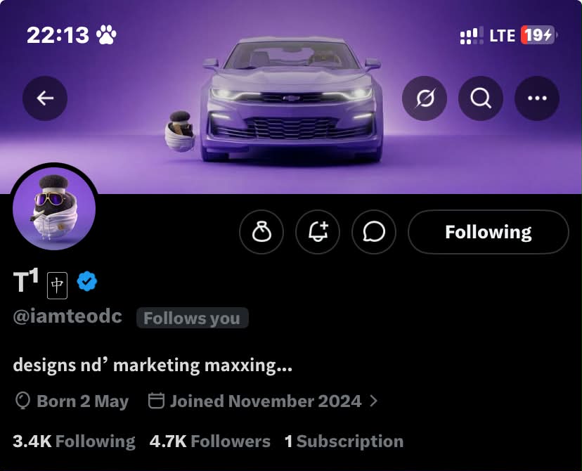 𝗧¹ 🀄︎ tweet media
