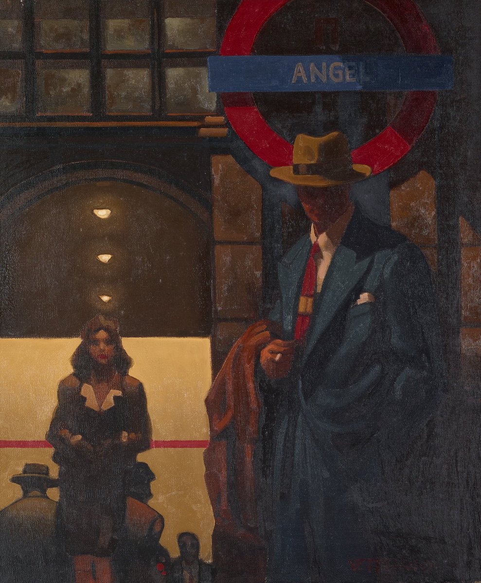 PaintingsLondon's tweet photo. 'Angel' by Jack Vettriano (1951-2025) 

(Private collection) https://t.co/AjdFFBe4sm