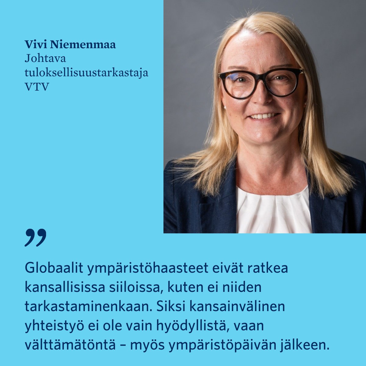 VTV_fi's tweet photo. Tänään vietetään maailman ympäristöpäivää 🌍 

Tarkastusvirastot eri maissa ovat tehneet yhteistyötä ympäristöpolitiikan toimeenpanon vaikuttavuuden arvioinnissa jo yli 30 vuoden ajan.

Lue lisää Vivi Niemenmaan blogista 👉 https://t.co/njOlFc4doe https://t.co/gHihwLJd7V