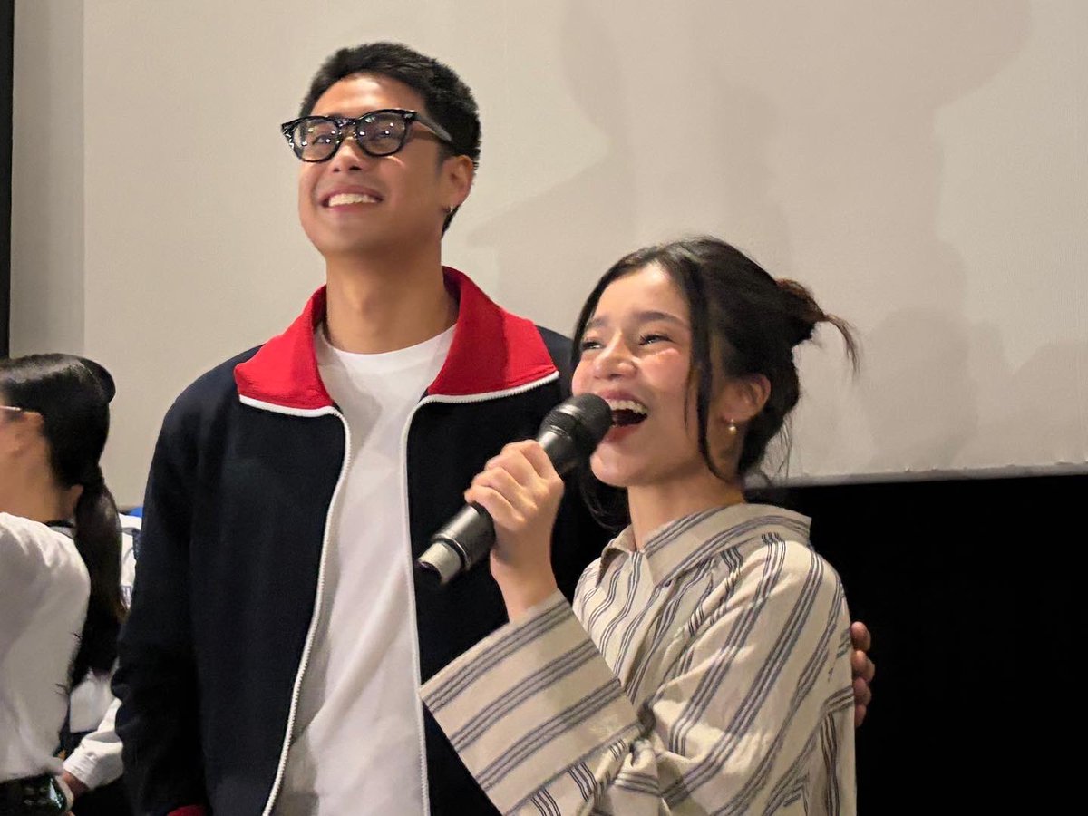 StarCinema's tweet photo. Donny Pangilinan and Belle Mariano at the Blockscreening of DAVublies. ✨

📍SM Lanang Cinema 3

Get your tickets now and experience Tayo Sa Wakas! Visit https://t.co/GWCheUrvn0 🎟️

#TayoSaWakas — a 33rd anniversary offering from Star Cinema, a film by Cathy Garcia-Sampana.

NOW SHOWING on its SECOND WEEK in cinemas nationwide.