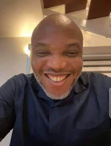 Voiceofigbos's tweet photo. Those who called Nnamdi Kanu a terrorist have never had peace of mind since they jailed him.

Una mind no go touch ground 🤣🤣 https://t.co/suMAll50Pk