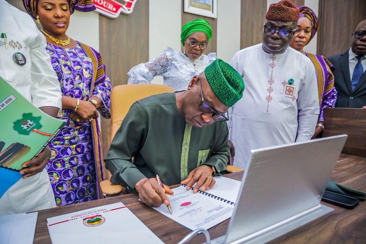 cpsekiti's tweet photo. The strength of democratic governance lies in the ability of institutions to evolve in response to changing realities and the needs of the people.

As part of activities marking the third anniversary of the Seventh Ekiti State House of Assembly, Governor Biodun Oyebanji @biodunaoyebanji assented to two significant pieces of legislation aimed at strengthening governance and improving public service delivery across the state.

The newly signed Ekiti State Local Government (First Amendment) Law, 2026 is expected to deepen grassroots governance by creating legislative departments within local councils, strengthening institutional capacity and enhancing administrative effectiveness at the local government level.

The Governor also signed the Ekiti State Administration of Criminal Justice (Second Amendment) Law, 2026, which introduces elements of restorative justice into the state’s legal framework. The reform seeks to promote a justice system that balances accountability with rehabilitation, reconciliation and community healing.

Governor Oyebanji commended the Seventh Assembly for its commitment to legislative excellence, describing the collaboration between the executive and legislative arms as a reflection of a shared determination to build stronger institutions, promote justice and advance sustainable development across #Ekiti State.