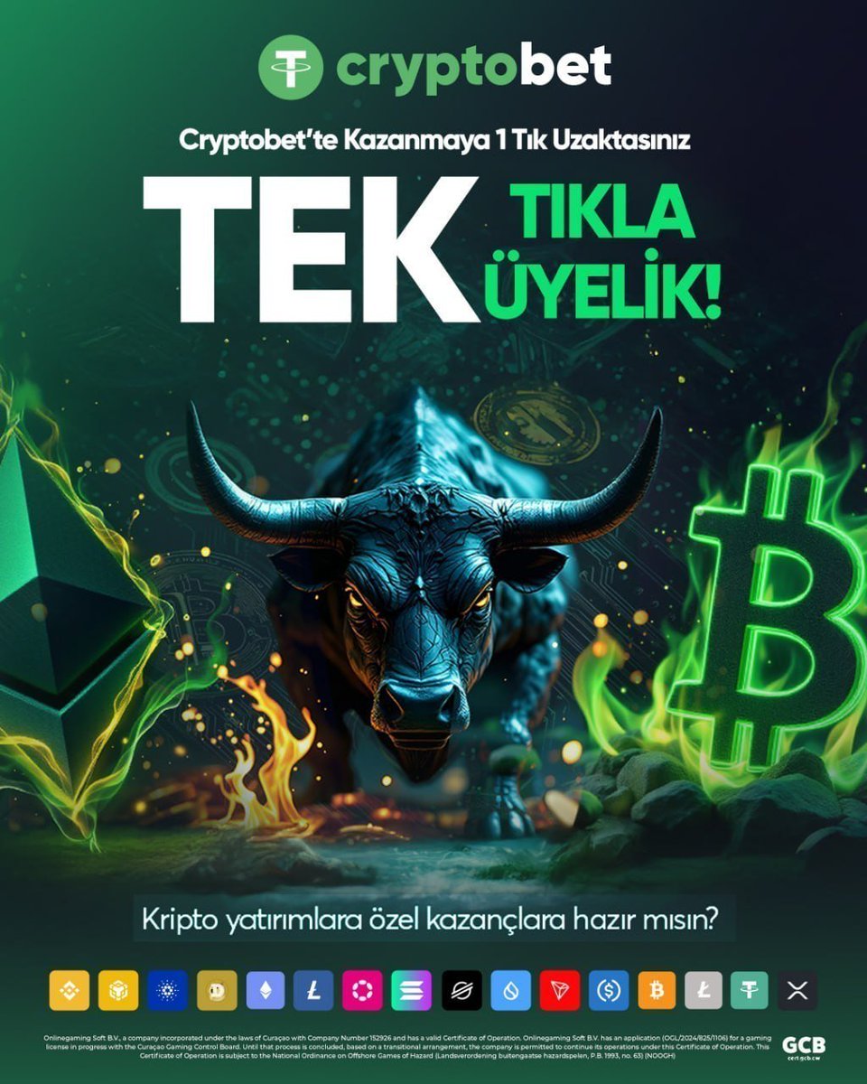 thingnumbertwo's tweet photo. 👆 TEK TIKLA KAZANMAYA BAŞLA!

Büyük fırsatlara ulaşmak hiç bu kadar kolay olmamıştı 💰

#Cryptobet Hayırlı Cumalar #cumamızmübarekolsun #SözSizde #ProtestoEdiyorum https://t.co/TeHNO7JdJs