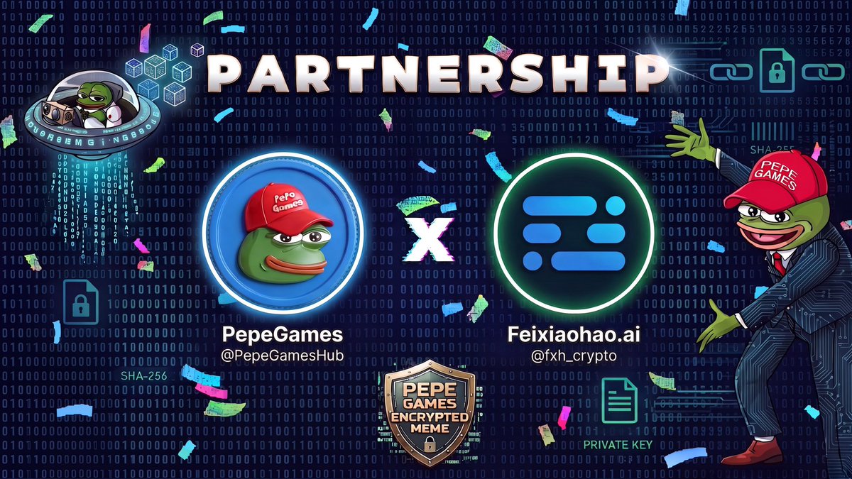 PepeGamesHub's tweet photo. 📢Partnership Announcement🐸

🥳We are excited to announce new partnership with @fxh_crypto 

💎 #Feixiaohao has evolved from the leading Chinese-speaking Web3 traffic and data platform into a strategic bridge connecting Web3 and the U.S. capital market. Through the launch of the FDAT 100 Index, Feixiaohao is redefining digital asset valuation standards while enabling traditional investors to access the growth opportunities of the Web3 industry, pioneering a new era of crypto-equity integration.

😘Big news is coming,stay tuned!