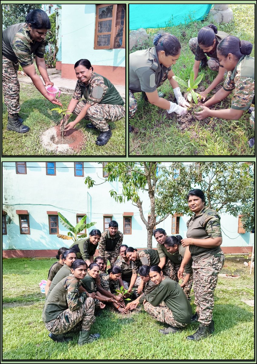 crpfindia's tweet photo. Plantation for a sustainable future! 🌱🌍

​On #WorldEnvironmentDay, DG Shri @gpsinghips led a plantation drive at GC Imphal, reaffirming that an eco-friendly force is vital for tomorrow. Senior officials & all ranks joined with immense zeal and vigour.
​Protecting Mother Earth is our shared responsibility. Together, we take a giant leap forward.

​#NationFirst
#Vandematram150 #MissionNaxalMuktBharat2026
 @northeast_zone
 @CentralZoneCrpf
 @crpf_j
@southzone_hyd
@mnp_2018