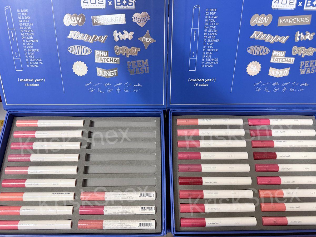 KriskSnex's tweet photo. WTS | ส่งต่อลิป 4u2 ลดราคา💄💋
- แท่งละ 59 บาท
รับ2แท่งขึ้นไปส่งฟรี✅
สามารถทักมาสอบถามสีที่มีได้นะคะ
#ช้อปช่วยติ่ง
#4U2Thailand #4U2Cosmetics
#4U2MeltedYet #ส่งต่อเครื่องสำอาง https://t.co/l1s6rTQM6d