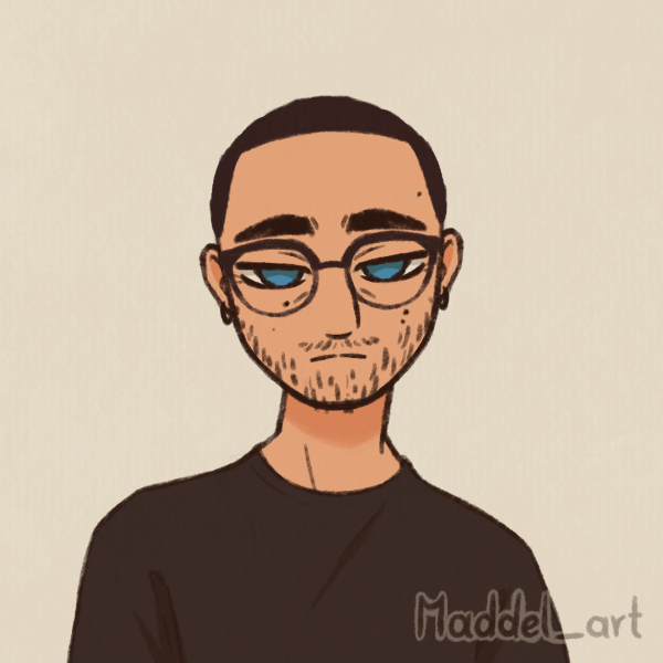 OniVT__'s tweet photo. IRL vs Vtuber

We're both chronically tired... 

the picrew didn't have any bodysize options... I got as close as possible. 
https://t.co/TrKrBFfnWN https://t.co/sMNWlq8eYm