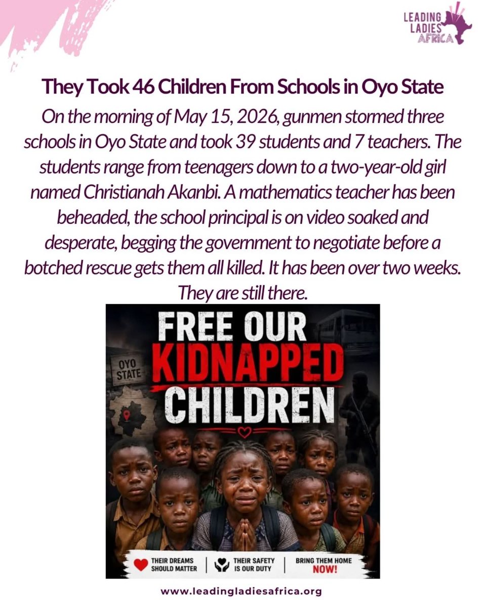 Chiamakam_Faith's tweet photo. Nigeria is in a state of emergency. The president should do something!
#freeourkidnappedchildren
#niguniteagainstinsecurity https://t.co/ERL4rpwogs