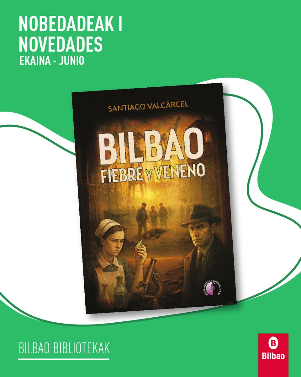 bilbaobib's tweet photo. 🆕 Gaur nobedade gehiagorekin gatoz!
🆕 ¡Hoy venimos con más novedades!
📗 Bilbao: fiebre y veneno (Santiago Valcárcel)
🔎 https://t.co/ZIdP6M1Zdy
📗 Erbeste (Juan Garzia Garmendia)
🔎 https://t.co/rvfHNS38pP
#bibliotekak #Bilbo https://t.co/FGsKAkb2KW