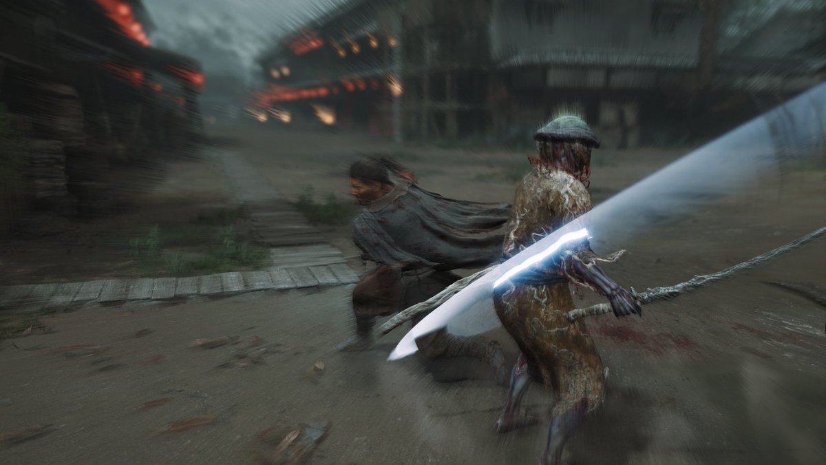 onimusha_capcom's tweet photo. 📝週刊：鬼ノート📝 #48
#鬼武者WS #鬼武者
 
大変お待たせしました！
ようやく発売日がアナウンスできました。
昨年の東京ゲームショウの情報出しから時間がかなり開いてしまったこともあって、発売日発表と同時に体験版の配信がどうしてもやりたかったんです。
チームメンバーには無理を言って、前倒しして作ってもらいました。大感謝です。
早速プレイいただいた方々からのご感想もSNSやYouTubeなど拝見しています。

今回の体験版は本編の序盤を切り取りつつ、アクションがどのようなものになるのかが少しでも多く伝わるようにしたかったので、弾きや受け流し、一閃などをカスタムして組み立てました。
イメージとしては、徐々に身に着けていくスキルを前倒しして装着しているような感じですので、本編へのセーブデータの引継ぎはなしとさせていただきました。
まだ、プレイされていない方はぜひ一度プレイしてみてください。
そして、体験版のプレイ特典も本編発売時にありますので、体験版本体＆セーブデータは削除せず、本編配信まで所持いただければと思います！

これから情報もどんどん出していきますので、公式Xからの発信にもご期待いただければと思います。
引き続きよろしくお願いします！
※画像は「連鎖一閃」です。「連続崩し一閃」だけでなく、この「連鎖一閃」も狙ってみてください。

（プロデューサー：門脇）