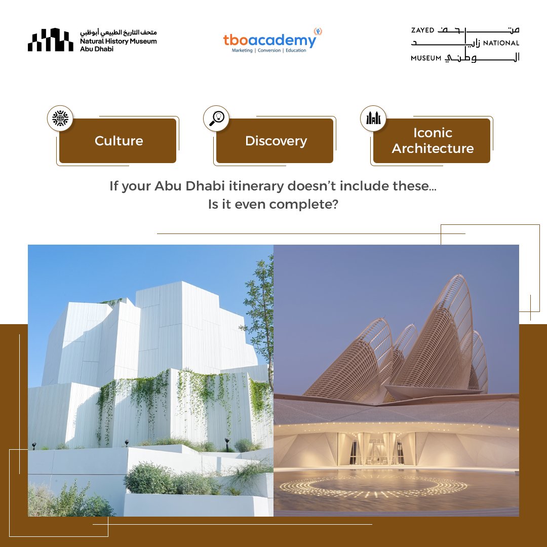 TBOAcademy's tweet photo. Give your clients another reason to explore Abu Dhabi with a visit to Louvre Abu Dhabi, a cultural landmark that brings together global masterpieces, innovative design, and immersive storytelling.

DM us for bookings!
https://t.co/DiClWuaem1

#ZNM #NHM #TBOAcademy https://t.co/GpVYqXv7I5