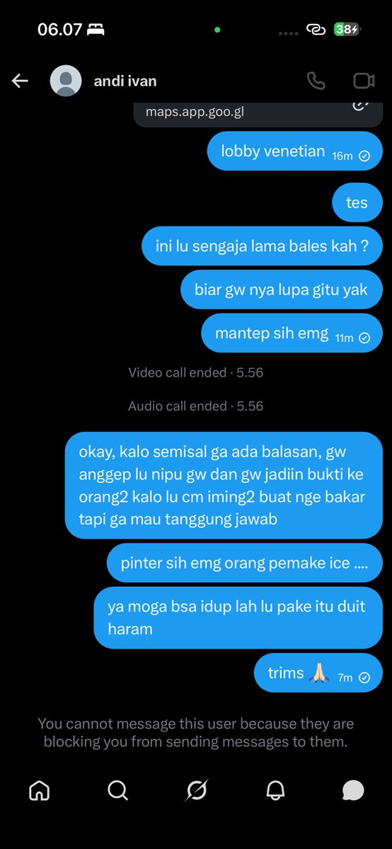 dotdotdisedot's tweet photo. yang mo bakar mo ngapain tiati sama penipu ini yaahh @andiivannn666 

yah nama nya juga orang miskin, mau nya bu aja harus nipu orang dengan 100k + 25k https://t.co/3iOR5mvFa8