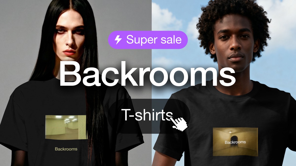 XtrasShop's tweet photo. Latest Backrooms T-Shirts just dropped!