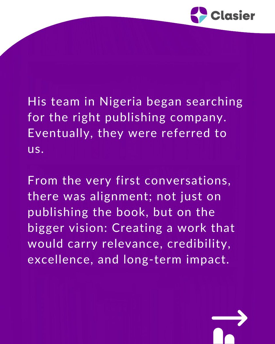 ClasierPub's tweet photo. Many people think publishing ends when the book is printed.

A great book deserves visibility, positioning, distribution, and the right strategy to help it reach the people it was written for. Prof @magnuskpakolgva already had a strong manuscript and a powerful message. https://t.co/PaSrwdnPVE