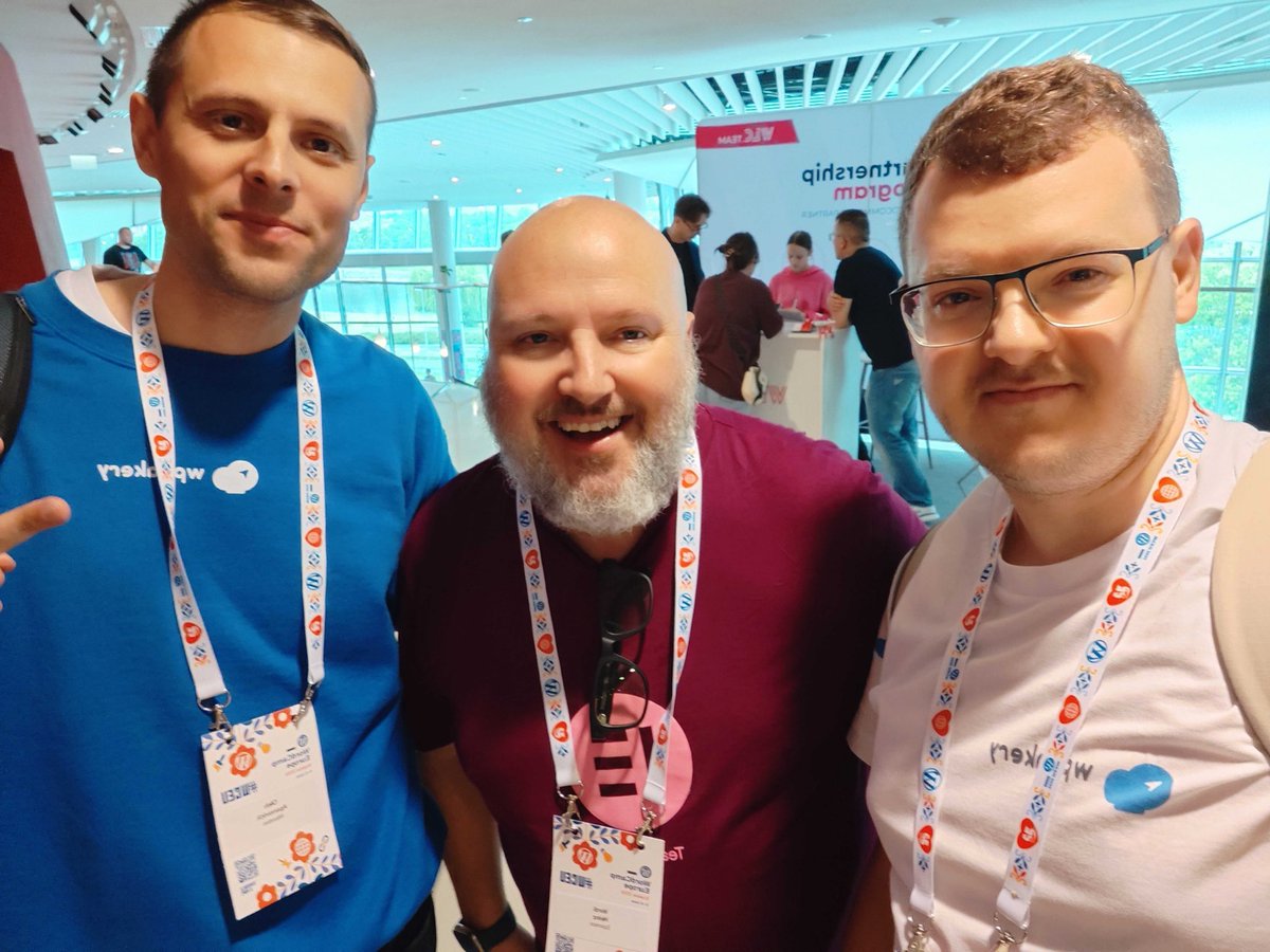 wpbakery's tweet photo. Page builders locked and ready to help you build the best things imaginable!

@elemntor @wpbakery 

#WCEU #WCEU2026 https://t.co/qxLMXi2BSy