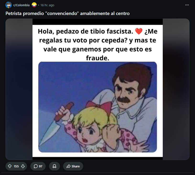 SRCHESS_'s tweet photo. La diferencia Entre dos reddit sobre colombia https://t.co/oMjRYajCtW